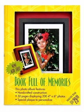 Book Full of Memories wooden photo album